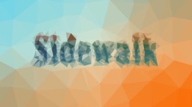 Kaldırımlar soldu garip tesselleme döngüsü hareket eden çokgenler