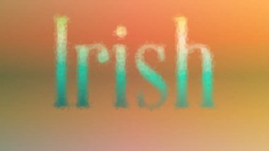 İrlanda solgunluğu garip tesselleştirilmiş döngü hareketli üçgenler