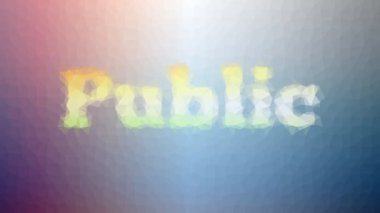 Toplum içinde görünen tekno tesselleme döngüsü canlandırılmış üçgenler