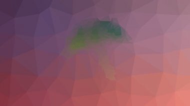 Plaj şemsiyesi garip görünüyor. Tesselleştirilmiş, titreşimli üçgenler.