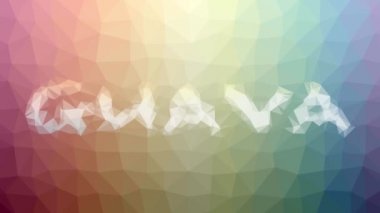 Guava solgunluğu ilginç tesselleştirilmiş döngü canlandırmalı çokgenler