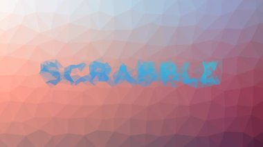 Scrabble ilginç tesselleştirilmiş döngüler animasyon çokgenler ortaya çıkarıyor