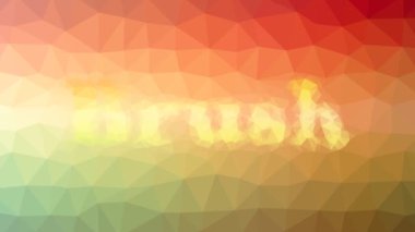 Fırça çözme tekno tesselleştirilmiş döngü titreşimli çokgenler