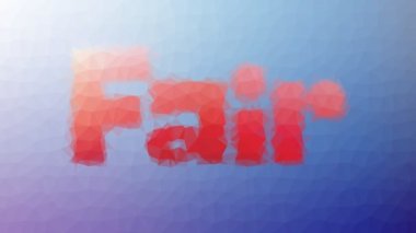 Açık soluk tekno tesselleme döngüsü canlandırılmış çokgenler