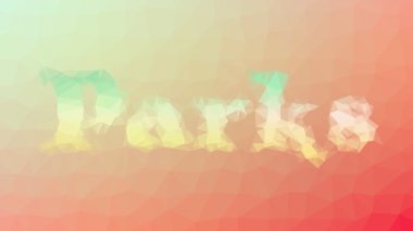 Parklar Çözülüyor İlginç Tessellasyon Döngüsü Canlandırılmış Üçgenler