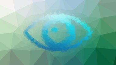 Göz karartıcı tekno tesselleme döngüsü canlandırılmış çokgenler