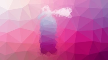 Yangın söndürücü tuhaf bir şekilde ortaya çıkıyor. Döngü hareketli üçgenler.