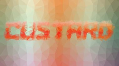 Muhallebi solgunluğu tesselleştirilmiş döngü hareketli çokgenler