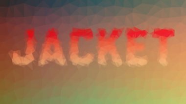 Ceket çözünen tekno tesselleştirilmiş döngü animasyon üçgenleri