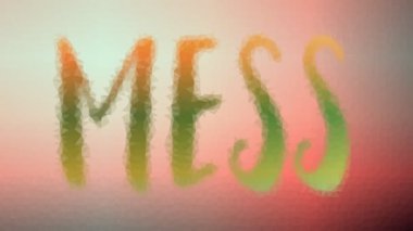 Tekno tesselleştirilmiş çözülen karmaşa hareket eden çokgenler