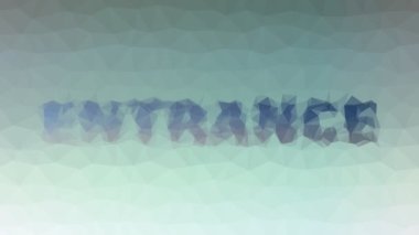 Tekno tessellasyon görünen giriş hareket eden üçgenler