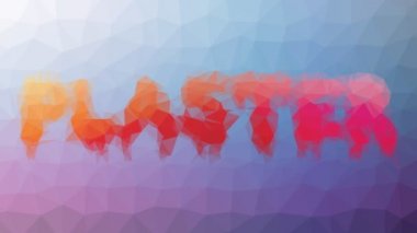 Alçı soluklaşır garip tesselleştirilmiş döngü hareket eden çokgenler