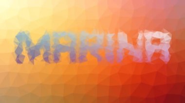 Marina garip bir tessellasyon çözüyor. Canlandırılmış üçgenler.