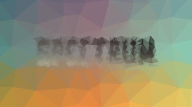 Spektrum tuhaf tesselleme döngüsü hareket eden çokgenler