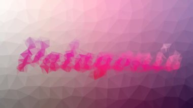 Patagonya solgunlaşır garip tesselleme döngüsü animasyon üçgenleri