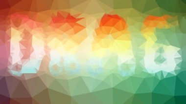 Tekno tesselleme döngüsü hareket eden çokgenleri sürükle