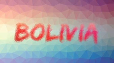 Bolivya solgunluğu ilginç tesselleme döngüsü animasyon çokgenleri