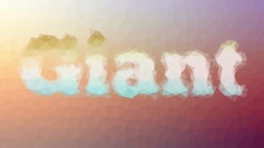 Devasa çözünen tuhaf tessellasyon hareket eden üçgenler.