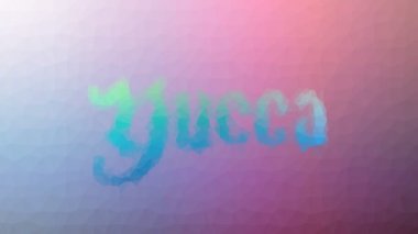 Yucca çözünen tekno tessellasyon döngüsü canlandırılmış üçgenler