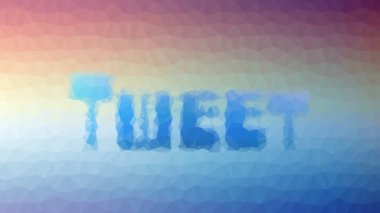 Tweet görünen tekno tessellasyon döngüsü animasyon üçgenler