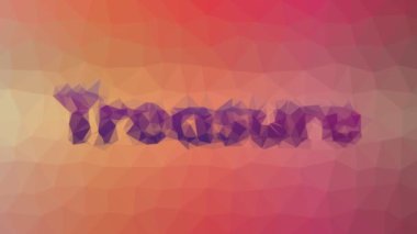 Hazine kaybolur garip tesselleştirilmiş döngüler titreşen çokgenler