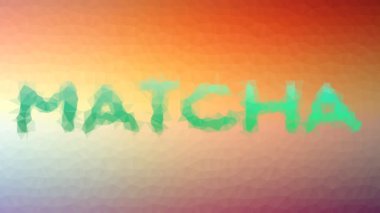 Matcha Soluk Tuhaf Tessellasyon Döngüsü Canlandırılmış Üçgenler