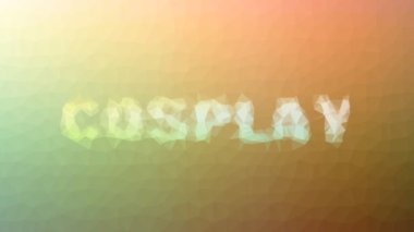 Cosplay tuhaf tesselleme döngüsü animasyon üçgenleri soldu