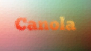 Canola Çözümleme Tekno Tesselleme Döngüsü Canlandırma Üçgenleri