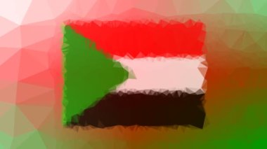 Sudan Flag ISO: SD ilginç bir tessellasyon gibi görünüyor.