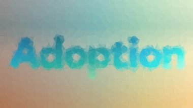 Evlat edinme tekno tesselasyon çözeltisi hareket eden üçgenler