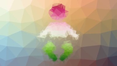 bebek yuvası çözünen tekno tesselleştirme döngüsü hareket eden üçgenler