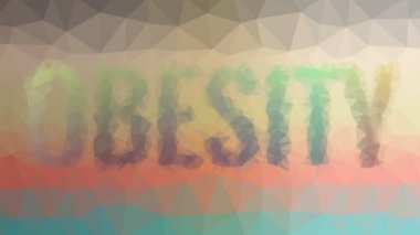 Obezite ilginç bir şekilde ortaya çıkıyor. Döngüsel döngü animasyon üçgenleri.