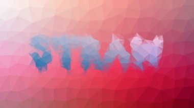 Kamış çözme ilginç tesselleme döngüsü hareket eden üçgenler