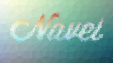 İlginç tesselleştirilmiş göbek bağlama hareketli üçgenler çözülüyor