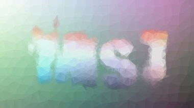 Sönük modern tesselleştirilmiş döngü hareket eden çokgenler