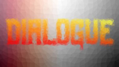 Diyalog soluklaşması tekno tesselleme döngüsü canlandırılmış üçgenler