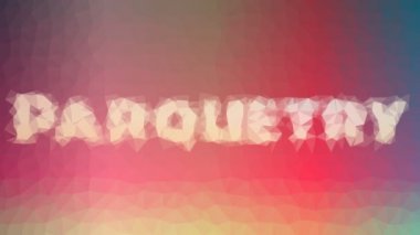 Parfüm solgunluğu teknolojik tesselasyon hareket eden çokgenler