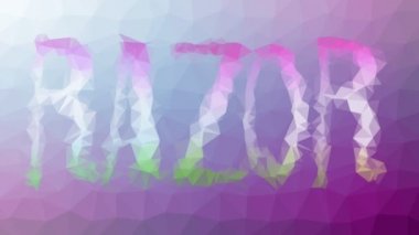 Razor tekno tesselleştirilmiş döngü animasyon üçgenleri