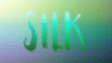 İpek ortaya çıkıyor. Tesselleştirilmiş ilmek. Hareket eden üçgenler.