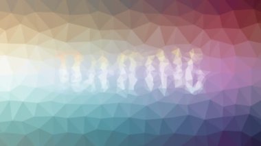 Zıplama garip tesselleştirilmiş döngüler hareket eden çokgenler