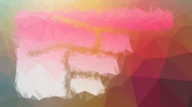 El soluklaşması garip tesselleştirilmiş döngü animasyon üçgenleri