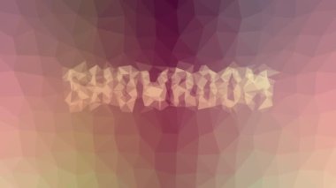 Gösteri odası çözünen tekno tesselleştirilmiş döngü animasyon üçgenleri