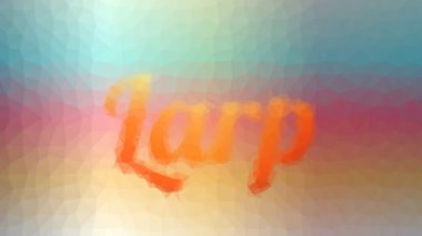 Larp Çözümleme Garip Tesselleştirilmiş Döngü Canlandırma Üçgenleri