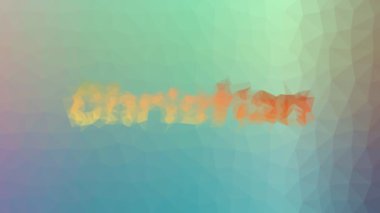 Christian garip bir şekilde ortaya çıkıyor, çokgenleri hareket ettiriyor.