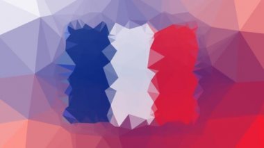 Wallis ve Futuna Adaları ISO: WF soluk modern tessellasyon titreşimli üçgenler