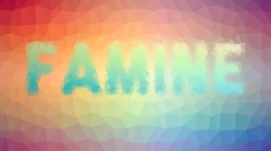 Kıtlık tekno tesselleme döngüsü animasyon üçgenleri