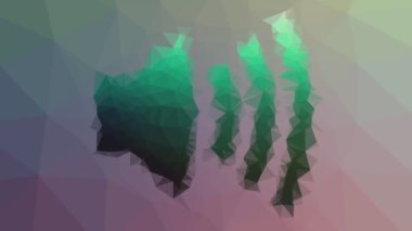 Ses düzeyinde müzik tekno tesselleştirilmiş döngüyü çözüyor hareket eden çokgenler