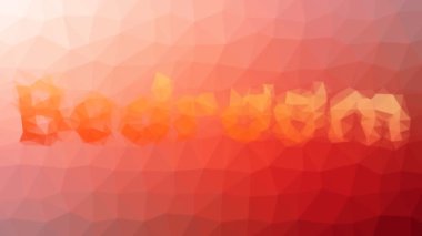 Yatak odası garip tesselleme döngüsü hareket çokgen