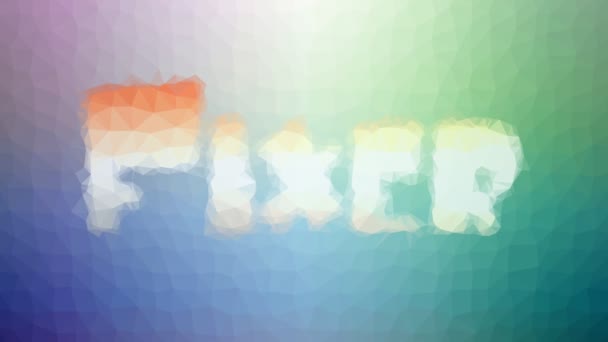 Fixer Fade Moderne Tessellating Looping Animated Driehoeken — Stockvideo