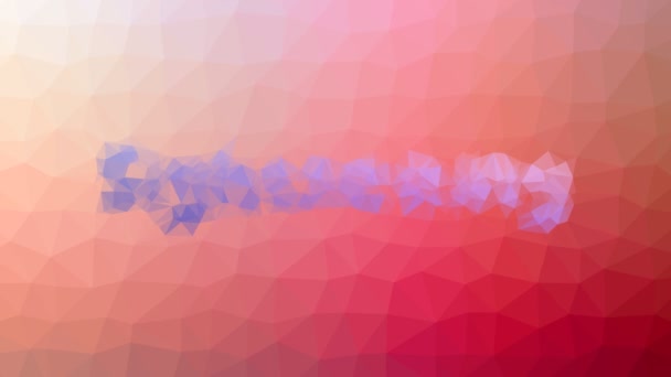 Lginç Tessellated Looping Pulsing Polygons Manzarası — Stok video